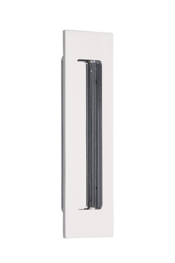 ##Antique Hardware## 7 Inch Solid Brass Modern Rectangular Flush Pull
