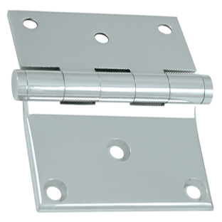 Antique Hardware 3 x 3 1/2 Inch Solid Brass Half Surface Hinge HINGE