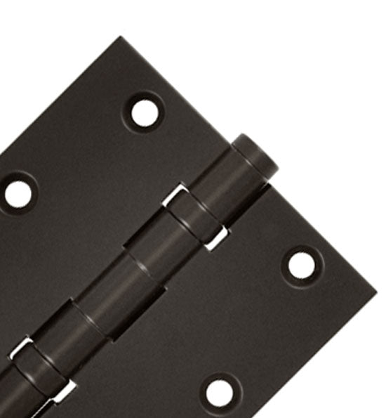 Antique Hardware 3 1/2 X 3 1/2 Inch Double Ball Bearing Hinge Interchangeable Finials (Square Corner) HINGE