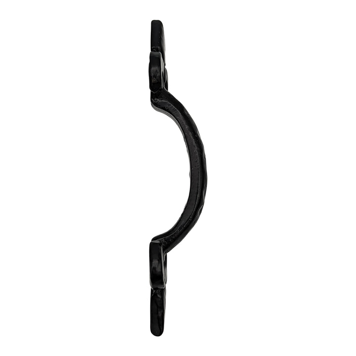 Antique Hardware 4 1/4 Inch Solid Brass Colonial Style Pull (Flat Black Finish)
