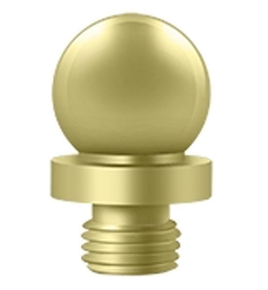 ##Antique Hardware## 9/16 Inch Solid Brass Ball Tip Door Finial