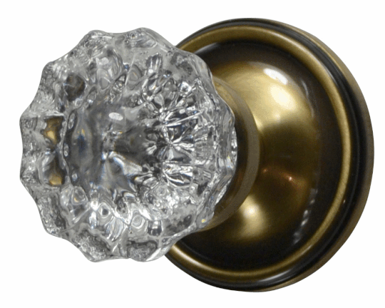 ##Antique Hardware## Traditional Crystal Knob Wall Mount Robe Hook (Several Finish Options)