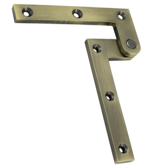 Antique Hardware 4 3/8 x 5/8 x 1 7/8 Inch Solid Brass Pivot Hinge HINGE