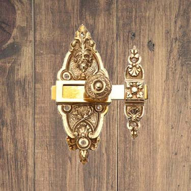 antique style slide latches for cabinet doors