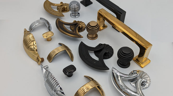 Art Deco architectural door hardware