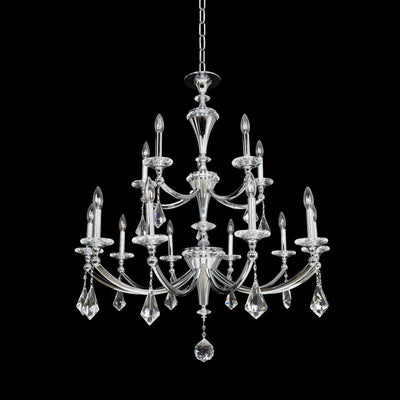 ##Antique Hardware## Floridia (10+5) Light 2 Tier Chandelier