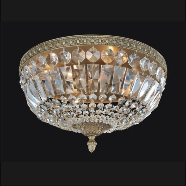 ##Antique Hardware## Lemire 4 Light Flush Mount