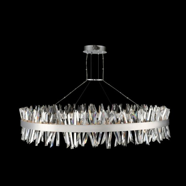 ##Antique Hardware## Glacier 60 Inch LED Round Pendant