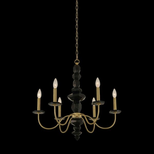 ##Antique Hardware## Piedra 6 Light Chandelier