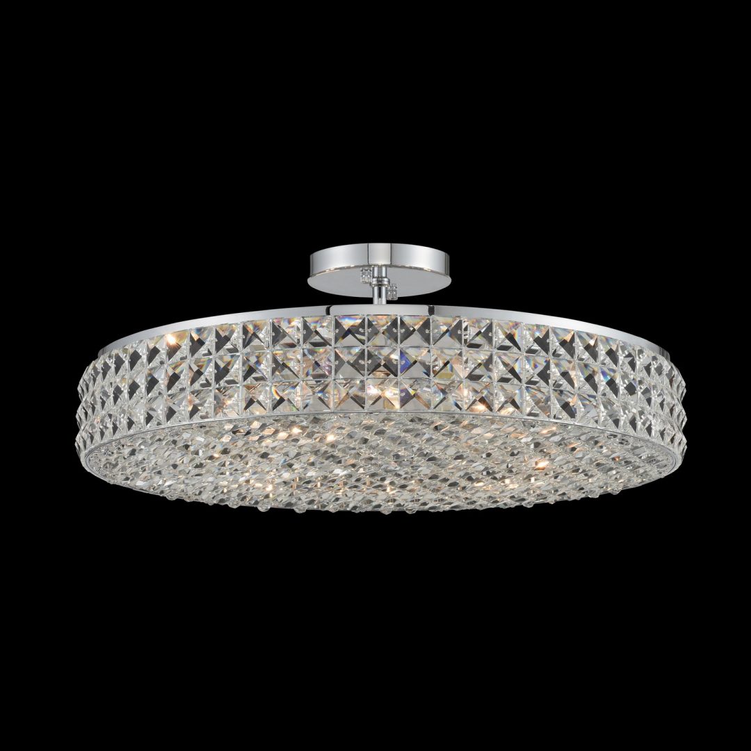 ##Antique Hardware## Loro 20 Inch Semi Flush Mount