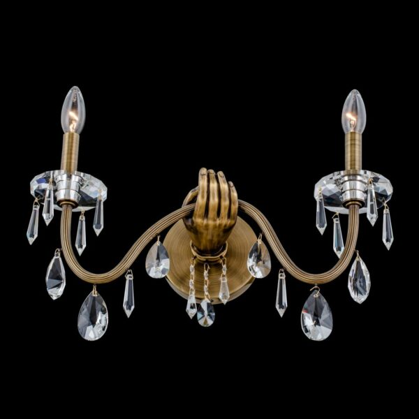 ##Antique Hardware## Venere 2 Light Wall Sconce