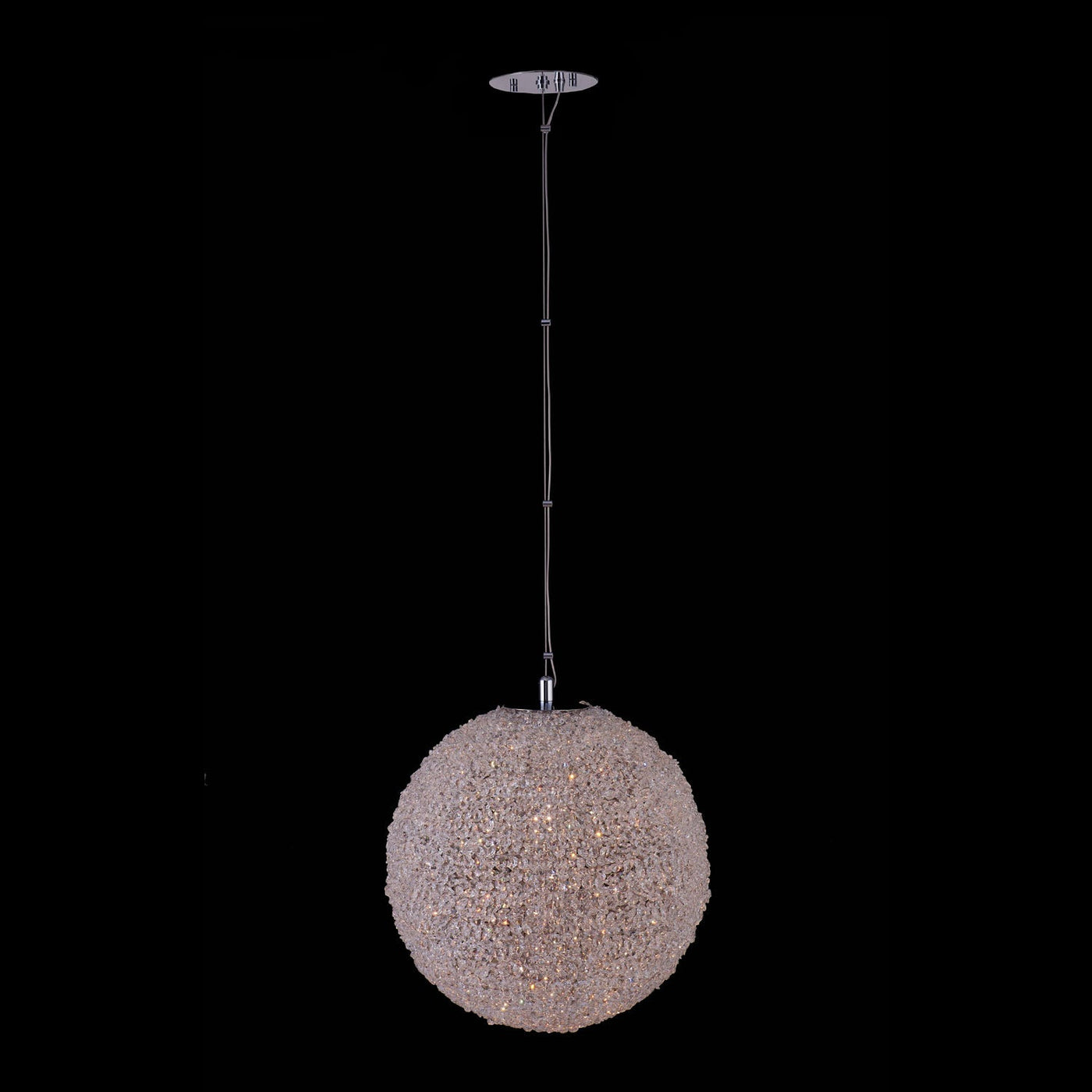 ##Antique Hardware## Lina 18 Inch LED Orb Pendant