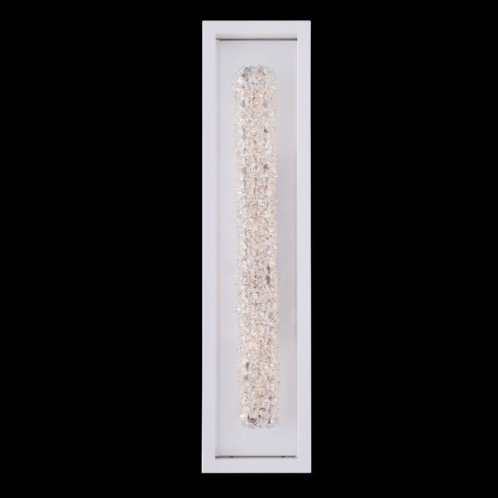 ##Antique Hardware## Lina Esterno 27 InchMatte White Outdoor Wall Sconce