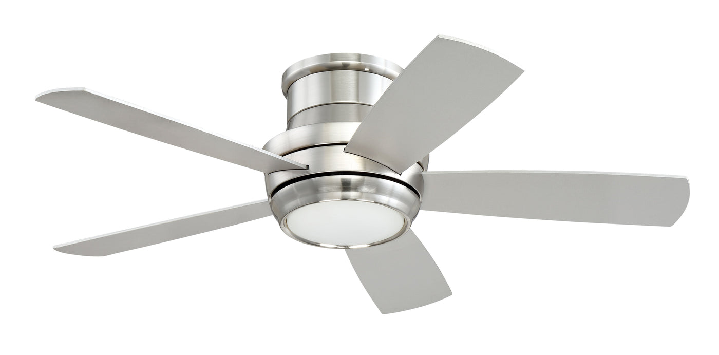 ##Antique Hardware## 44" Tempo Hugger in Brushed Polished Nickel w/ Brushed Nickel/Maple Blades