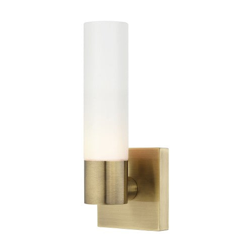 ##Antique Hardware## 1 Light Antique Brass ADA Wall Sconce