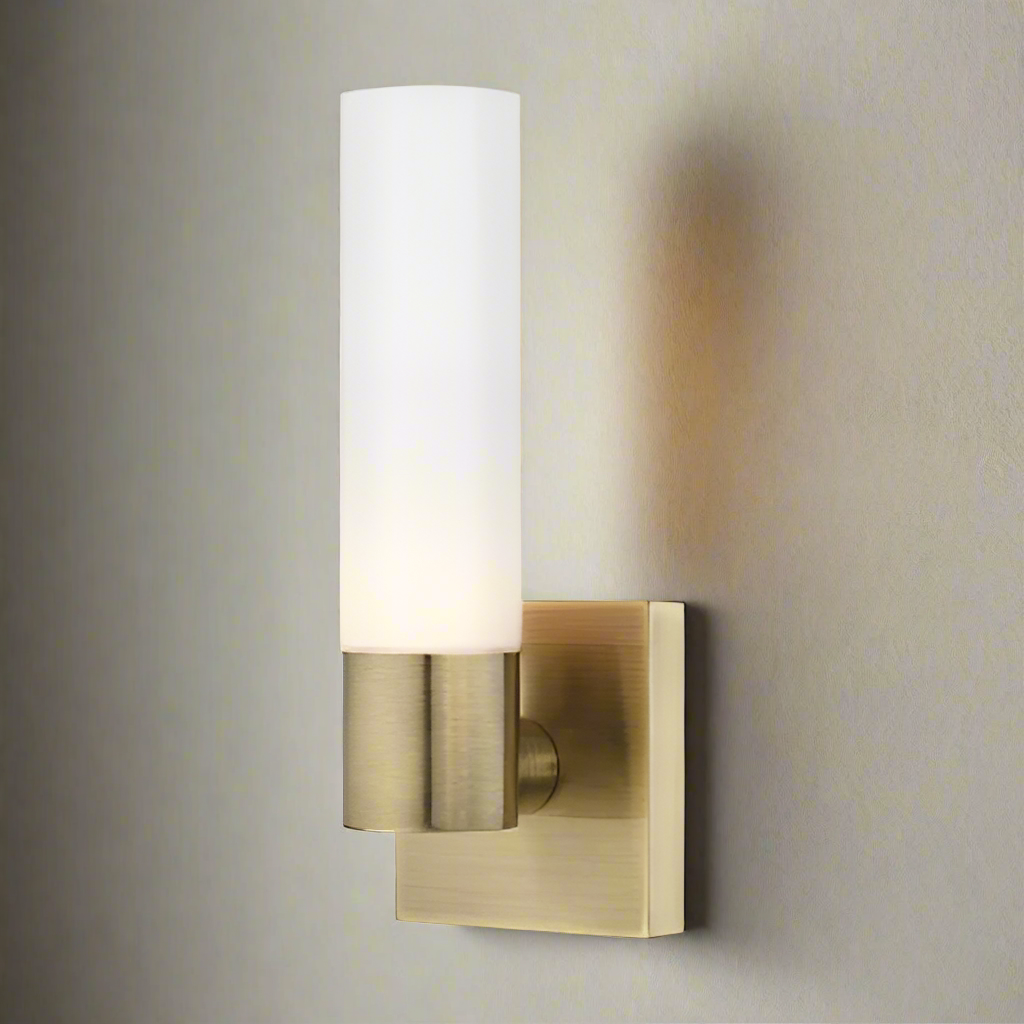 ##Antique Hardware## 1 Light Antique Brass ADA Wall Sconce