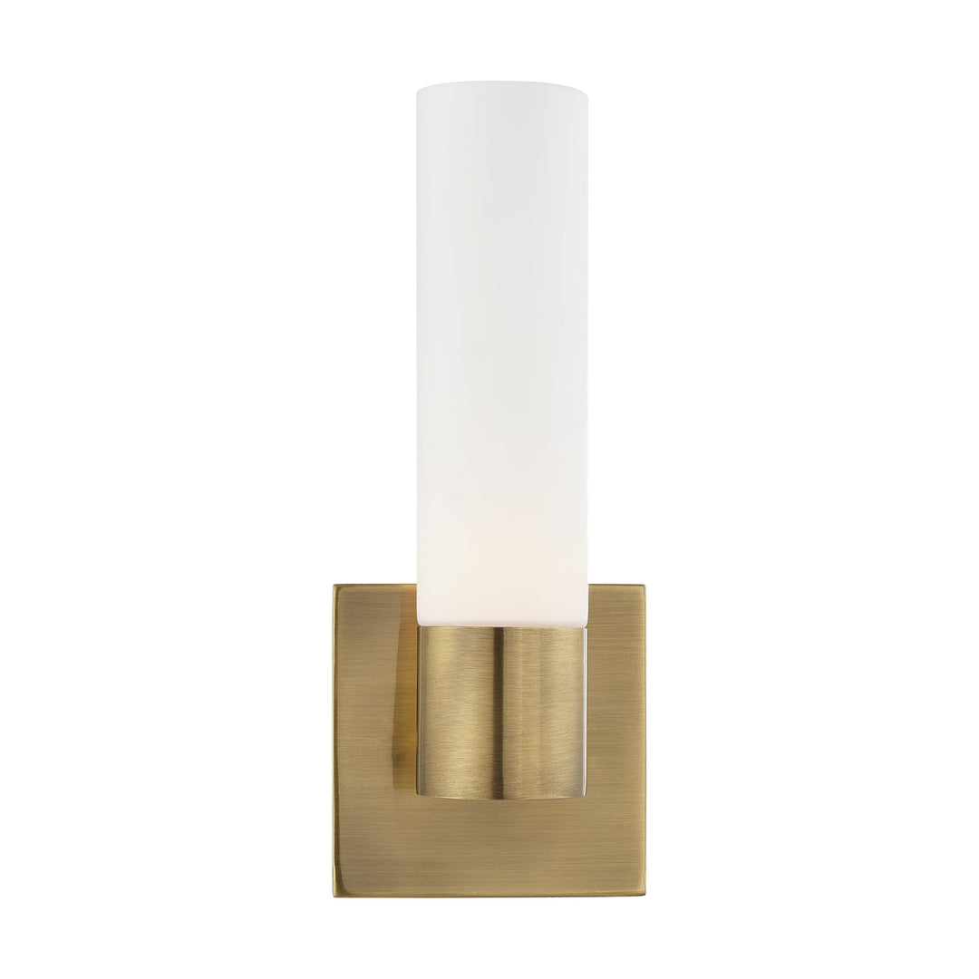 ##Antique Hardware## 1 Light Antique Brass ADA Wall Sconce