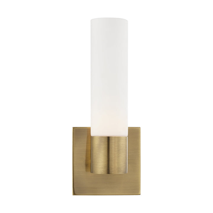 ##Antique Hardware## 1 Light Antique Brass ADA Wall Sconce