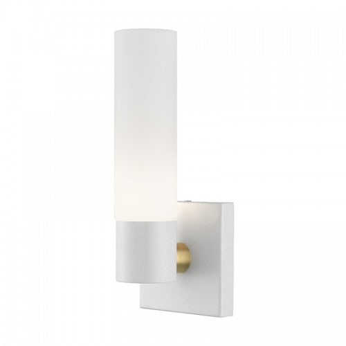 ##Antique Hardware## 1 Light Textured White ADA Single Sconce