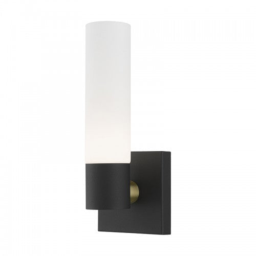 ##Antique Hardware## 1 Light Textured Black ADA Single Sconce