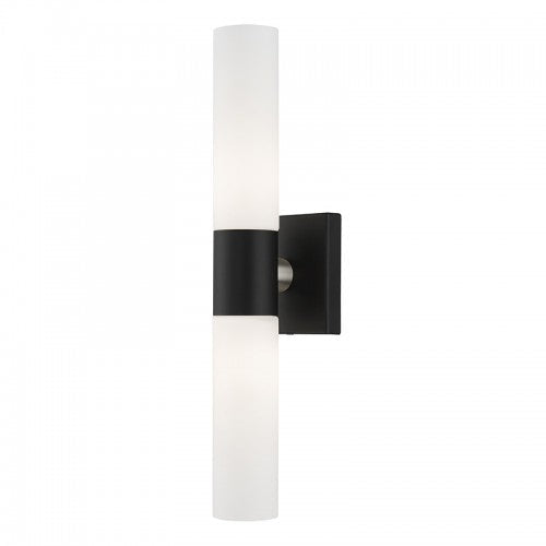 ##Antique Hardware## 2 Light Black ADA Vanity Sconce