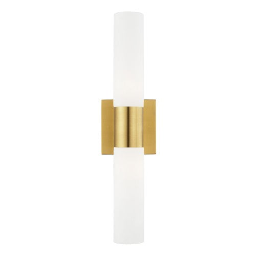 ##Antique Hardware## 2 Light Satin Brass ADA Bath Vanity