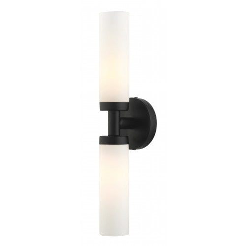 ##Antique Hardware## 2 Light Black ADA Vanity Sconce