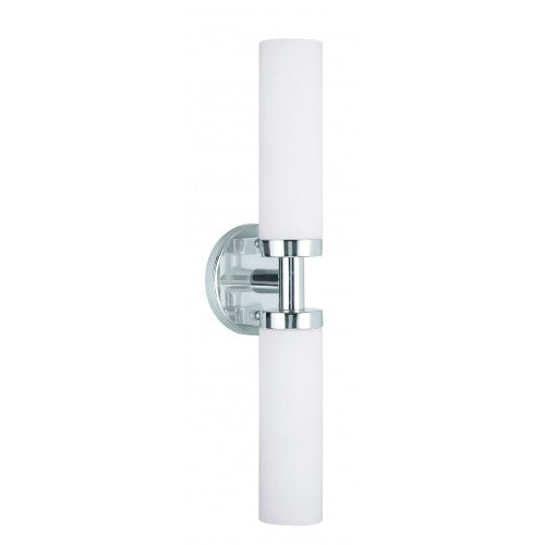 ##Antique Hardware## 2 Light Polished Chrome ADA Bath Light