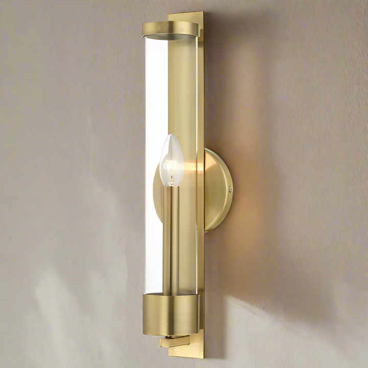 ##Antique Hardware## 1 Light Antique Brass ADA Single Sconce