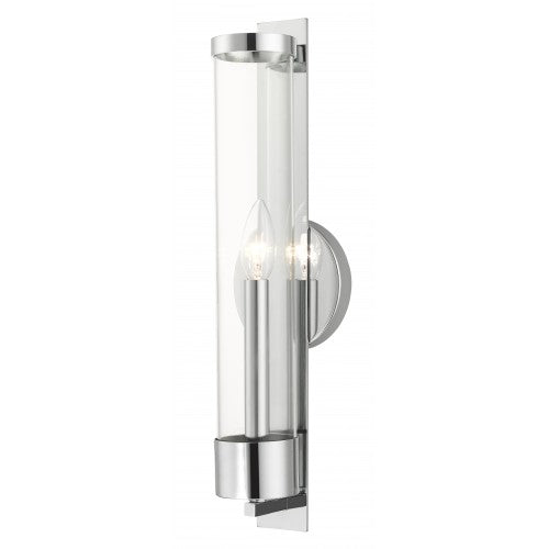 ##Antique Hardware## 1 Light Polished Chrome ADA Single Sconce