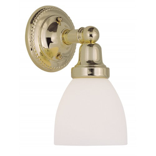 ##Antique Hardware## 1 Light Polished Brass Bath Light