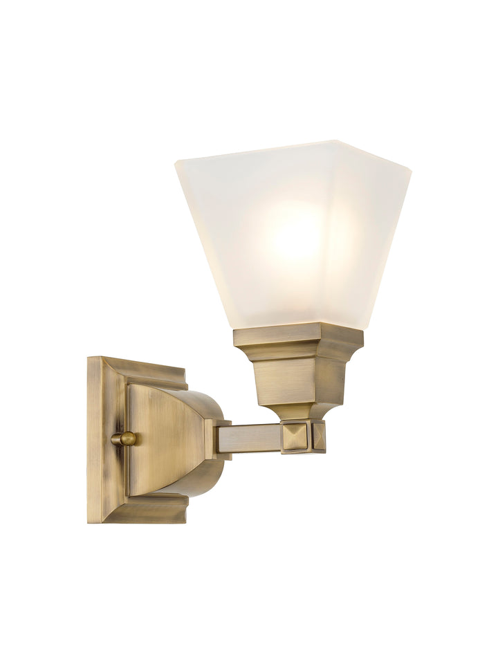 ##Antique Hardware## 1 Light Antique Brass Bath Light
