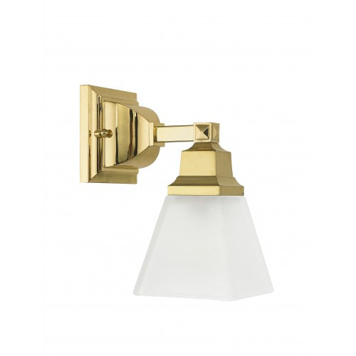 ##Antique Hardware## 1 Light Polished Brass Bath Light