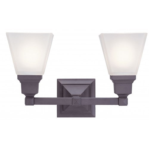 ##Antique Hardware## 2 Light Bronze Bath Light