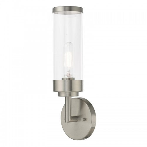 ##Antique Hardware## 1 Light Brushed Nickel ADA Wall Sconce