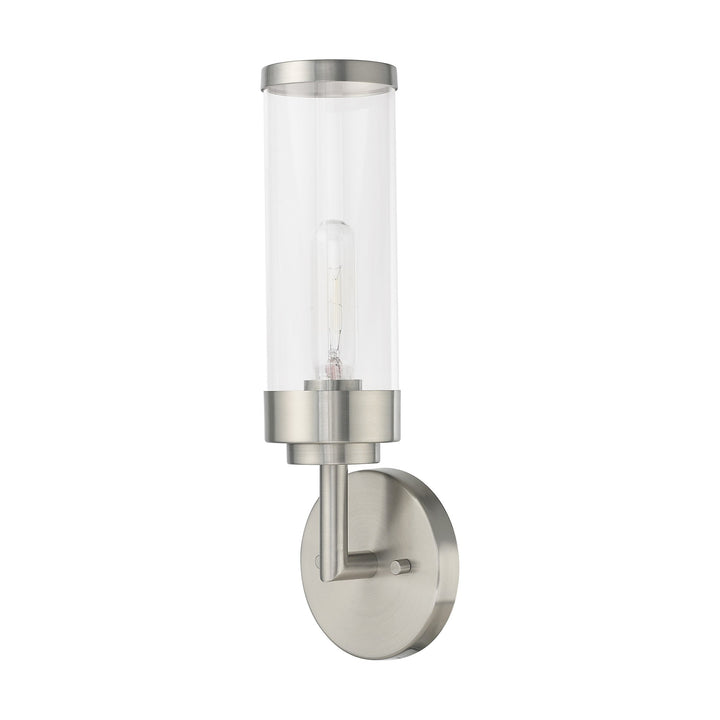 ##Antique Hardware## 1 Light Brushed Nickel ADA Wall Sconce