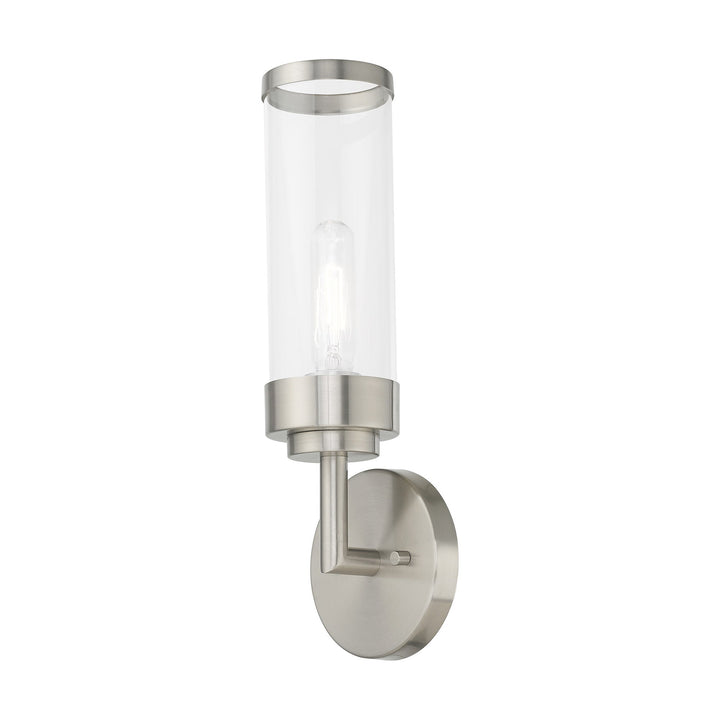 ##Antique Hardware## 1 Light Brushed Nickel ADA Wall Sconce