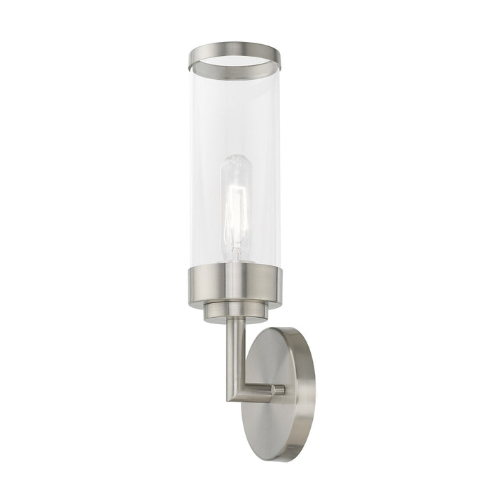##Antique Hardware## 1 Light Brushed Nickel ADA Wall Sconce