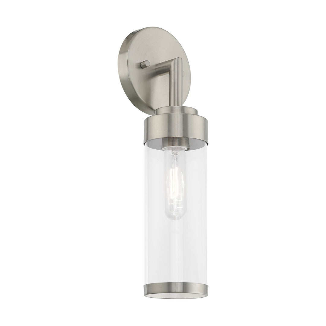 ##Antique Hardware## 1 Light Brushed Nickel ADA Wall Sconce