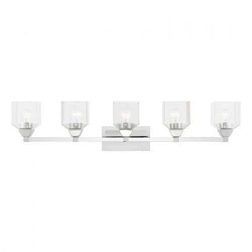 ##Antique Hardware## 5 Light Polished Chrome Vanity Sconce