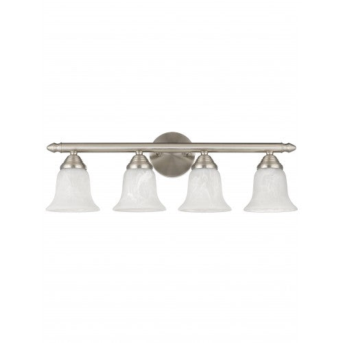 ##Antique Hardware## 4 Light Brushed Nickel Bath Light