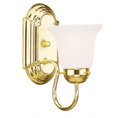 ##Antique Hardware## 1 Light Polished Brass Bath Light
