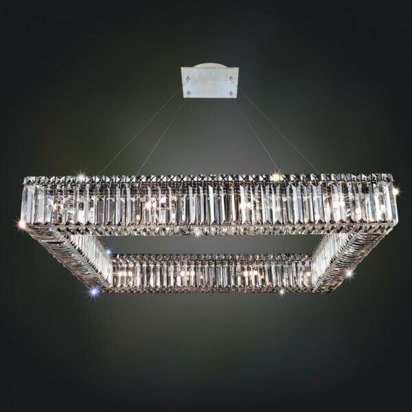 ##Antique Hardware## Quadro 35 Inch Square Pendant