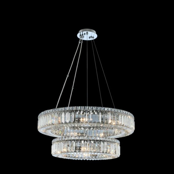 Rondelle (18 + 26) Inch 2 Tier Pendant