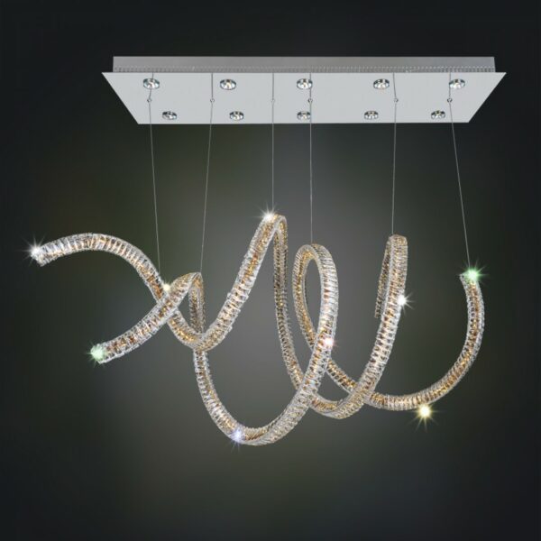 Ravina 10 Light + LED Convertible Pendant - Flush Mount