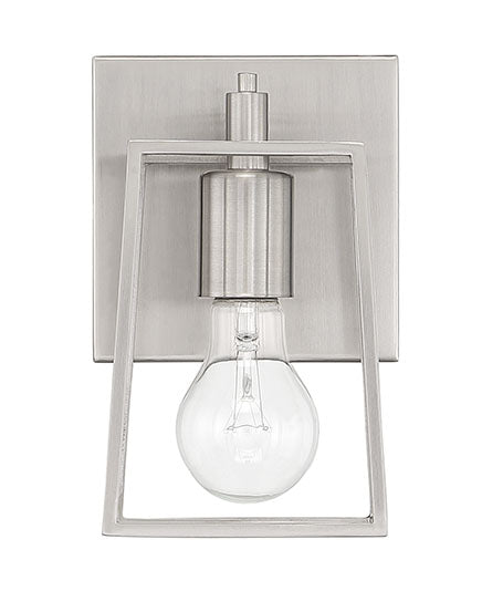 ##Antique Hardware## Dunn 1 Light Wall Sconce in Brushed Polished Nickel