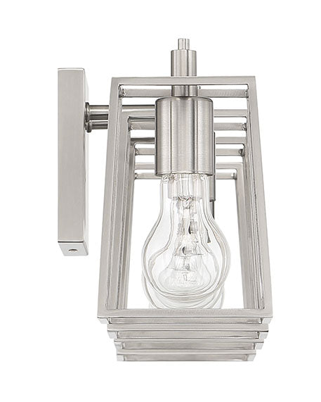 ##Antique Hardware## Dunn 4 Light Vanity in Brushed Polished Nickel