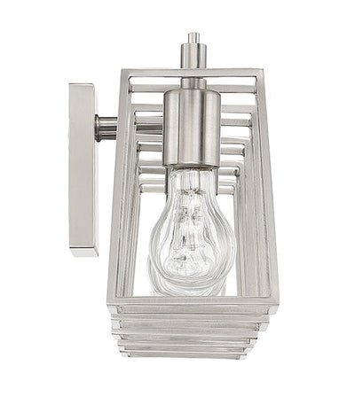 ##Antique Hardware## Dunn 5 Light Vanity in Brushed Polished Nickel