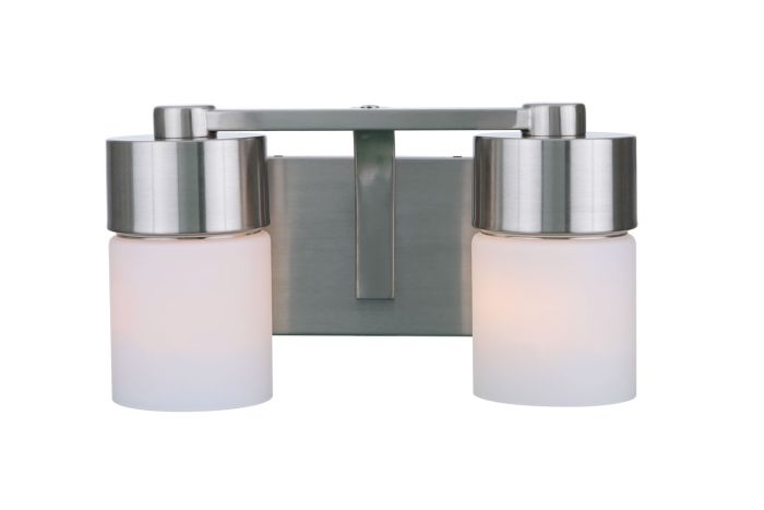 ##Antique Hardware## District 2 Light Vanity in Brushed Polished Nickel