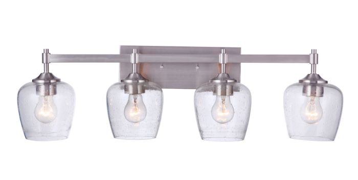 ##Antique Hardware## Stellen 4 Light Vanity in Brushed Polished Nickel